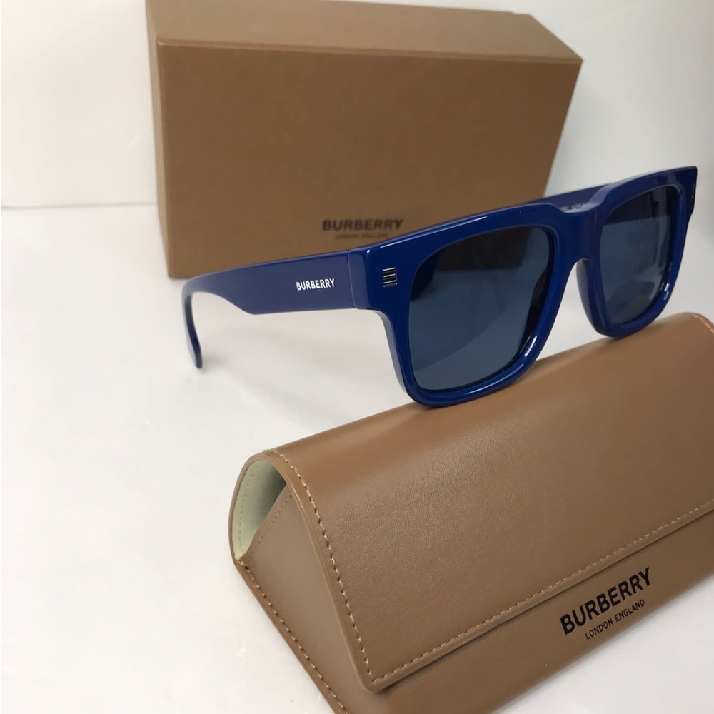 Authentic Burberry Dark Blue Square Men's Sunglasses BE4394 405880 54 - Picture 12 of 15